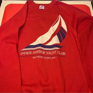 Jerzees 90’s Vintage Pull Over Sweater Yacht Club Women’s S